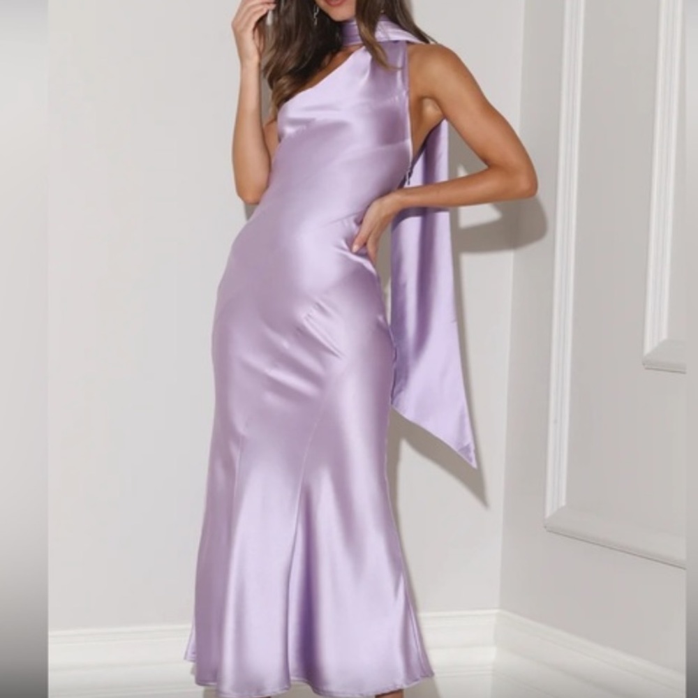 ✨Satin Maxi Dress Lilac✨